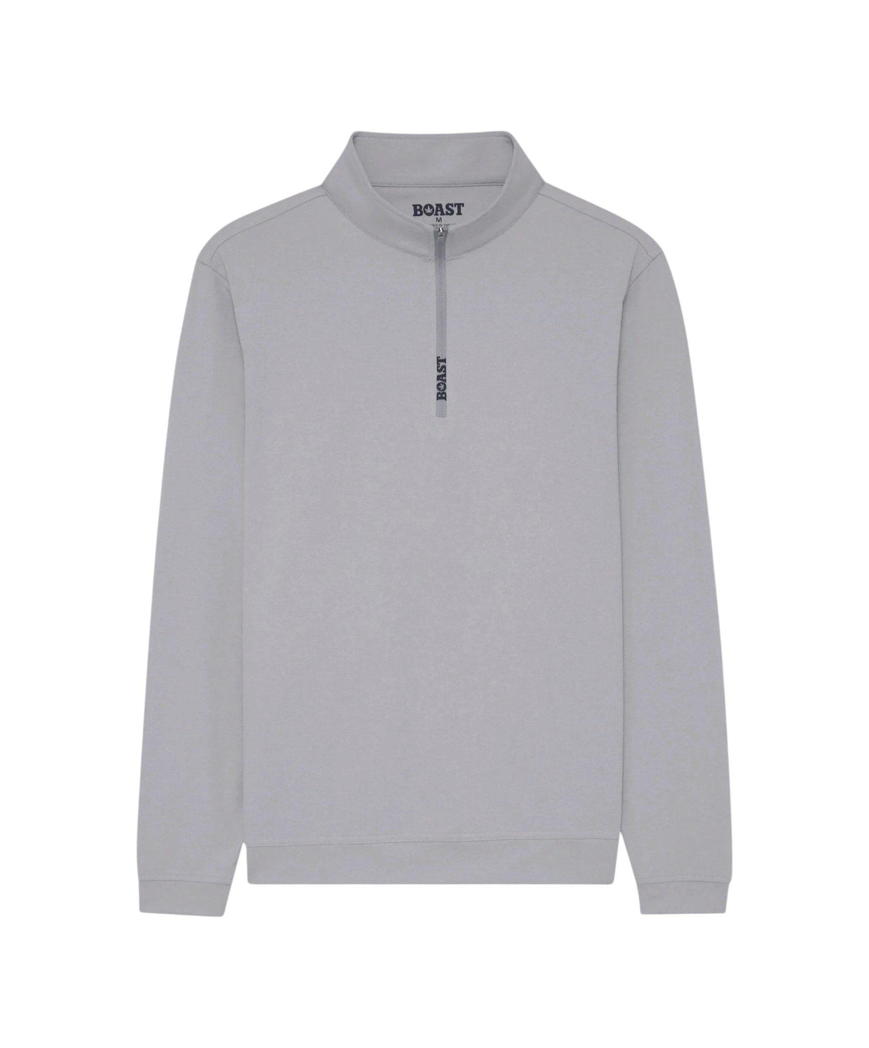 Boast Men's Greenwich Quarter Zip 2.0 - Lt Grey - LT GREY